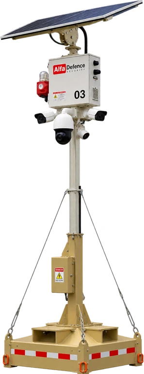 AlfaDefence Compact Solar Tower